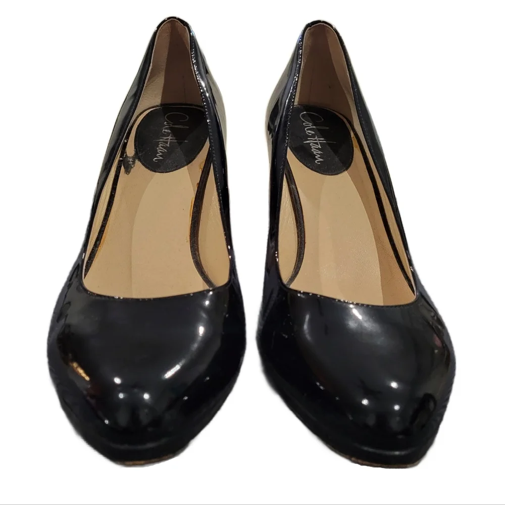 Cole Haan Black Patent Leather Pumps - Picture 2 of 5